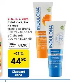 Tesco Indulona krém na ruce nabídka
