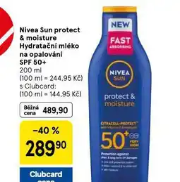 Tesco Nivea sun hydratační mléko na oplaování nabídka