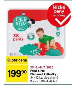 Tesco Fred & flo dětské pleny nabídka