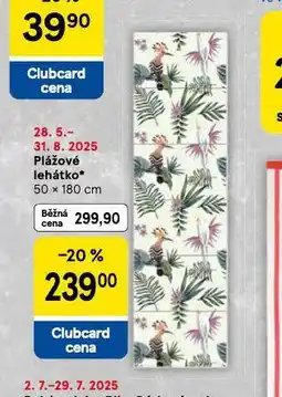 Tesco Plážové lehátko nabídka