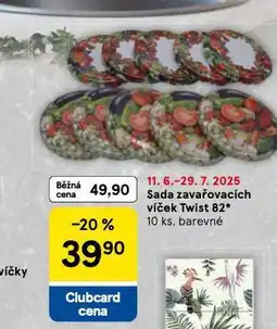 Tesco Sada zavařovacích víček nabídka
