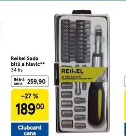 Tesco Reikel sada bitů a hlavic nabídka
