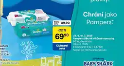 Tesco Pampers dětské vlhčené ubrousky nabídka