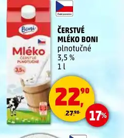 Penny Market ČERSTVÉ MLÉKO BONI nabídka