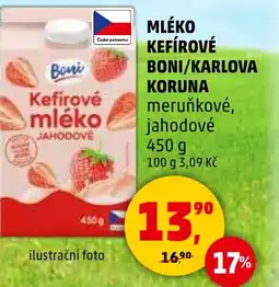 Penny Market MLÉKO KEFÍROVÉ BONI/KARLOVA nabídka