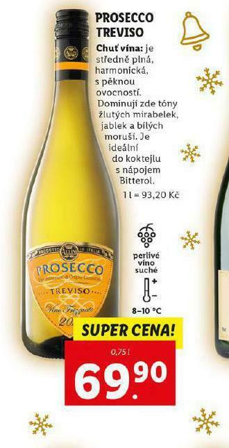 Lidl Prosecco treviso nabídka