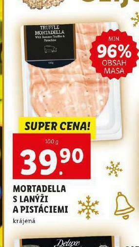 Lidl Mortadella s lanýži a pistáciemi nabídka