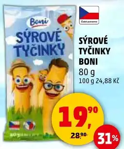 Penny Market SÝROVÉ TYČINKY TYČINKY BONI nabídka
