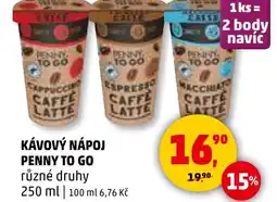 Penny Market KÁVOVÝ NÁ PENNY TO GO POJ nabídka