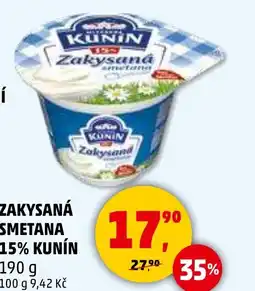 Penny Market ZAKYSANÁ SMETANA 15% KUNÍN nabídka
