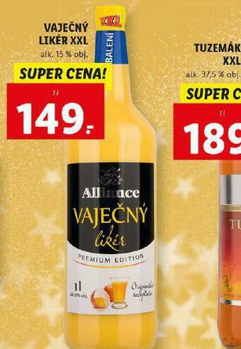 Lidl Vaječný likér xxl nabídka
