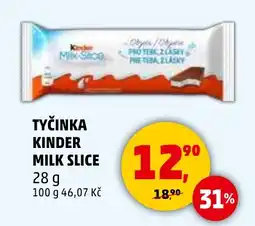 Penny Market TYČINKA KINDER MILK SLICE nabídka