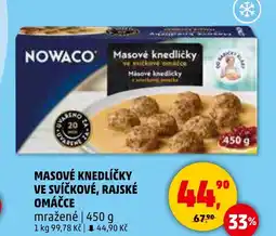 Penny Market MASOVÉ KNEDLÍČKY VE SVÍČKOVÉ, RAJSKÉ nabídka