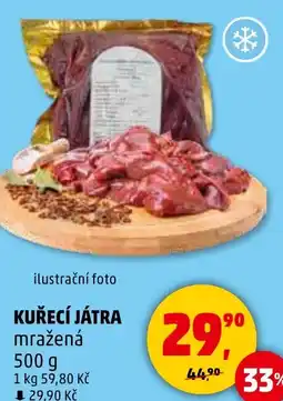 Penny Market ilustrační foto KUŘECÍ JÁTRA mražená nabídka