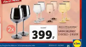 Lidl Sada sklenic z oceli nabídka