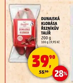 Penny Market DUNAJSKÁ KLOBÁSA ŘEZNÍKŮV TALÍŘ nabídka