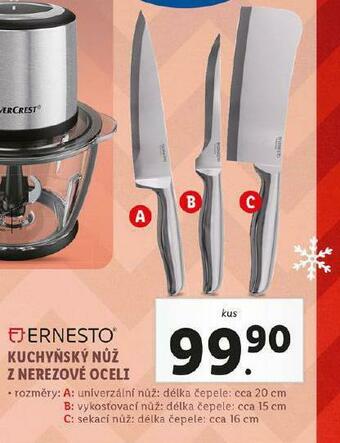 Lidl Kuchyňský nůž z nerezové oceli nabídka