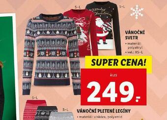 Lidl Vánoční svetr nabídka