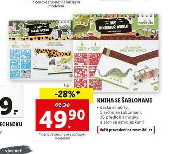 Lidl Kniha se šablonami nabídka