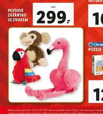 Lidl Plyšové zvířátko se zvukem nabídka
