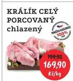 RABBIT řeznictví KRÁLÍK CELÝ PORCOVANÝ chlazený 1kg nabídka