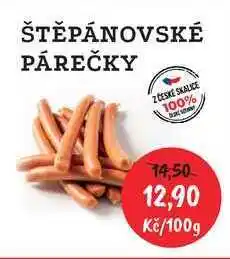 RABBIT řeznictví ŠTĚPÁNOVSKÉ PÁREČKY 100g nabídka