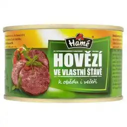 Hruška Hamé Hovězí ve vlastní šťávě 400g nabídka