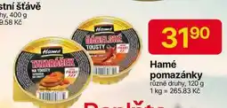 Hruška Hamé pomazánky různé druhy, 120 g nabídka