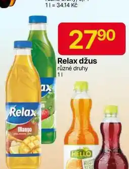 Hruška Relax džus různé druhy 1l nabídka