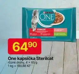Hruška PURINA One kapsička Sterilcat různé druhy, 4 × 85 g nabídka