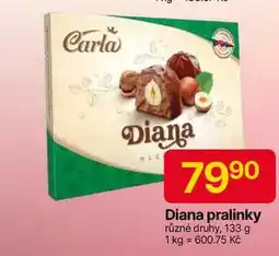 Hruška Diana pralinky různé druhy, 133 g nabídka