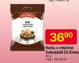 Hruška DR. ENSA Kešu v mléčné čokoládě 80 g nabídka