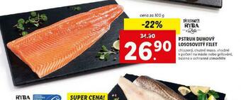 Lidl Pstruh duhový lososovitý filet nabídka