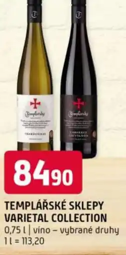 Terno Templářské sklepy varietal collection nabídka