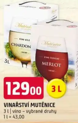 Terno Vinařství mutěnice nabídka