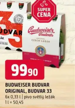 Terno Budweiser budvar original, budvar 33 nabídka