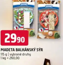 Terno Madeta balkánský sýr nabídka