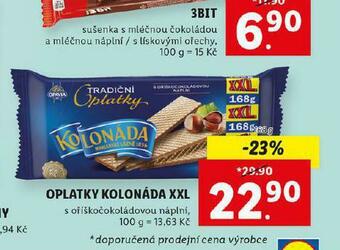 Lidl Oplatky kolonáda xxl nabídka