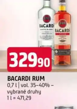 Terno Bacardi rum nabídka