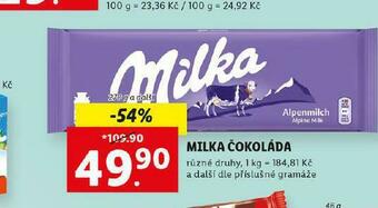 Lidl Milka čokoláda nabídka