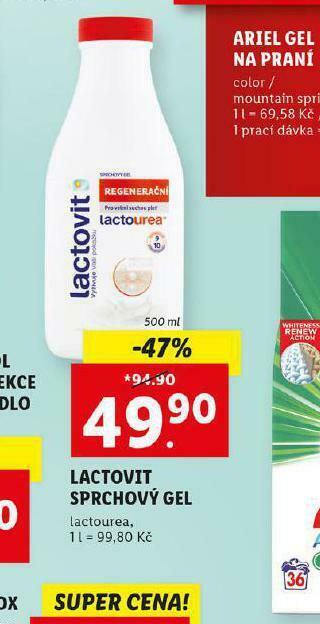 Lidl Lactovit sprchový gel nabídka
