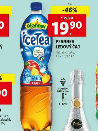 Lidl Pfanner ledový čaj nabídka