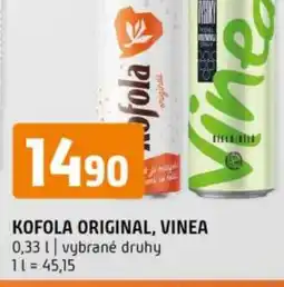 Terno Kofola original, vinea nabídka