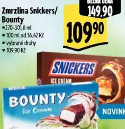 Albert Zmrzlina Snickers/ Bounty nabídka