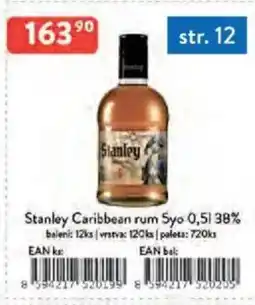 Qanto Stanley Caribbean rum Syo nabídka