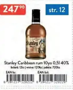 Qanto Stanley Caribbean rum 10yo nabídka