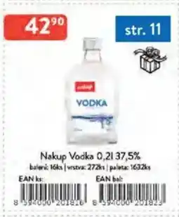 Qanto Nakup Vodka nabídka