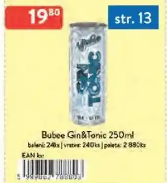 Qanto Bubee Gin&Tonic nabídka