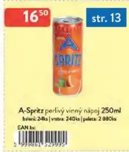 Qanto A-Spritz perlivý vinný nápoj nabídka