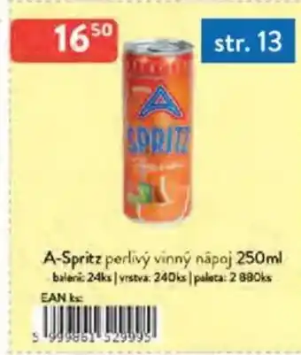 Qanto A-Spritz perlivý vinný nápoj nabídka